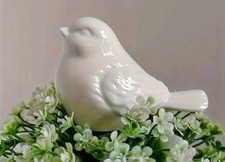 White Ceramic Bird  Ornament