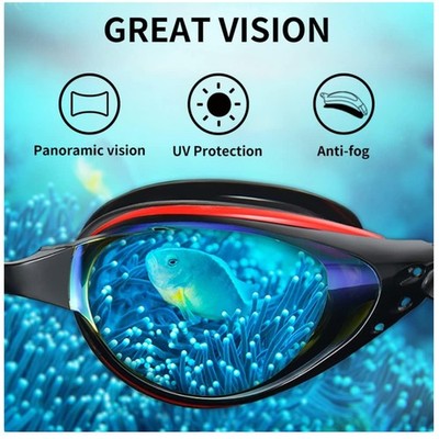 Shatter Resistant Swim Goggles - Anti-Fog Coating
