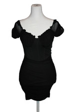Windsor Women's Bustier Black Mini Bodycon Dress Size Small Sleeveless NWT