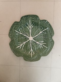 Bordallo Pinheiro Cabbage Green Plate 12" Diameter