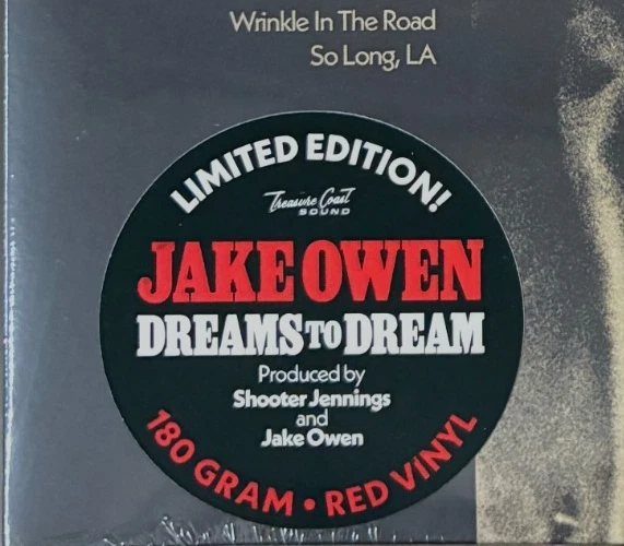 JAKE OWEN - Dreams to Dream (Sealed, 180 Gram RED Vinyl, 2025) Limited Edition - Image 3 of 4