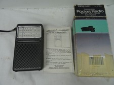 NEW Vintage Realistic Portable Pocket AM  FM  VHF TV  Radio Model 12-614