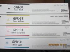 Canon GPR-31 Toner Cartridge Set OEM Black. Cyan. Magenta. Yellow