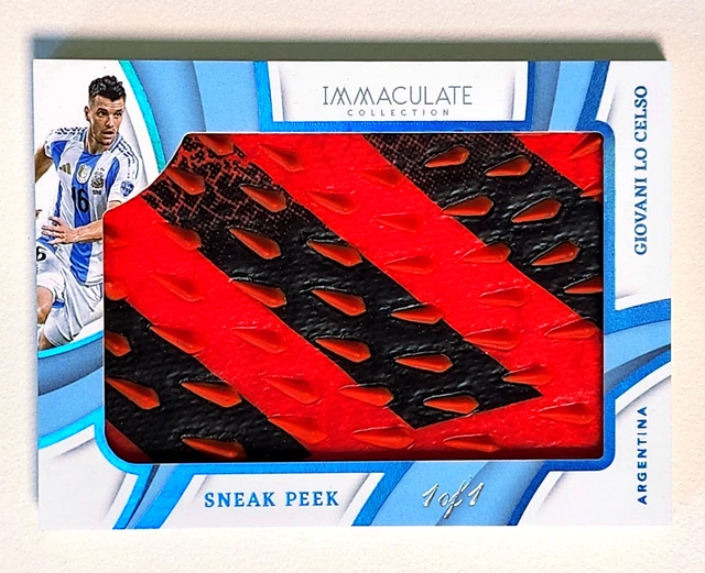 2024 Immaculate Soccer Giovani Lo Celso 1/1 SNEAK PEEK Match Used Boot Argentina