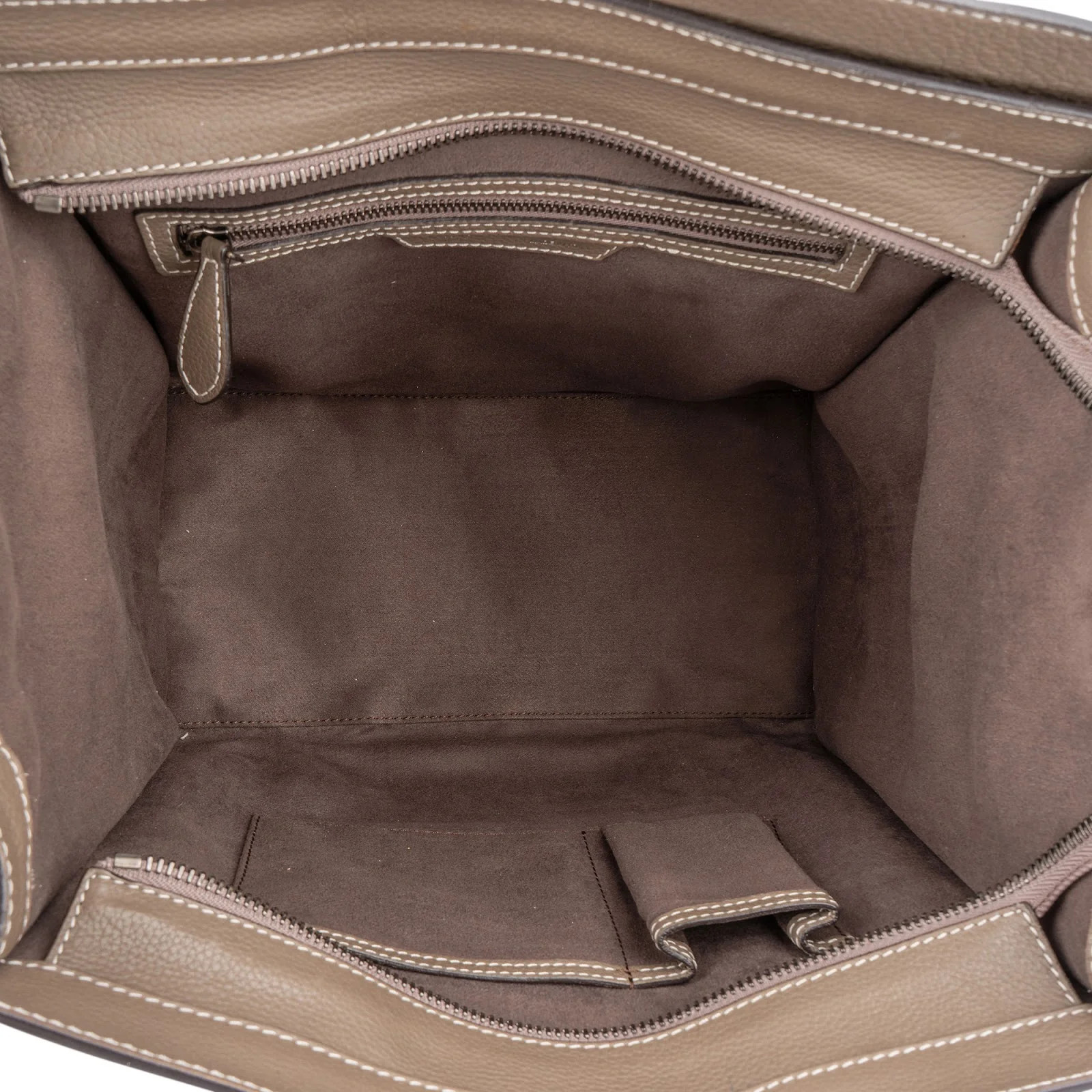 Celine Grained Leather Luggage Handbag Bag image 9
