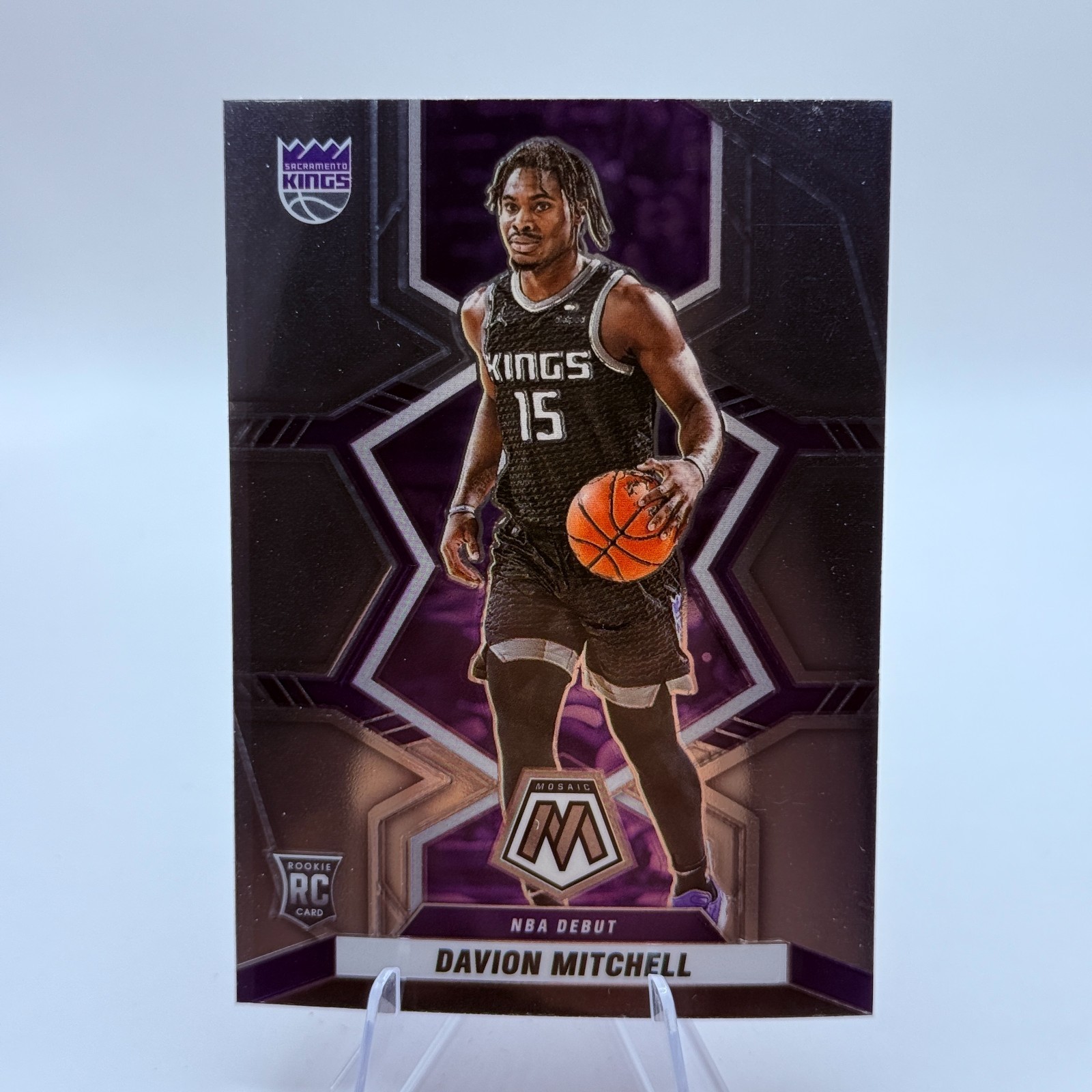 Davion Mitchell 2021-22 Panini Mosaic NBA Debut #269 Rookie Sacramento Kings 