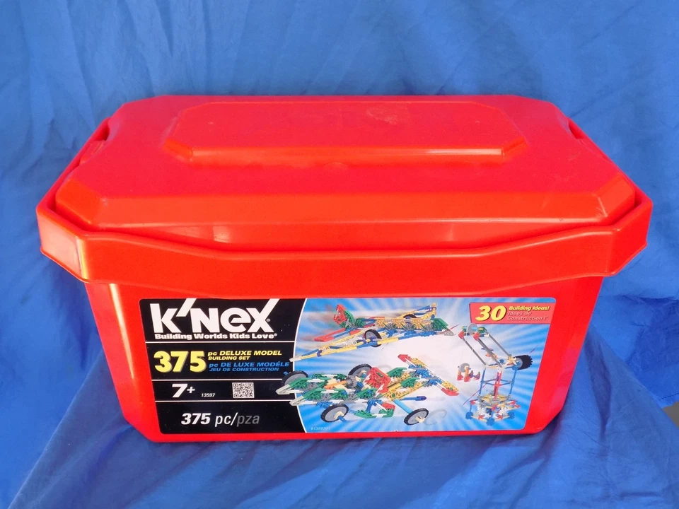 K'NEX 375pc Deluxe Model Building Set w/ Red Container Set #13597 - Image 3 of 4