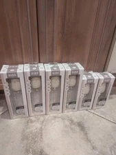 Lot of 6 -  Glass Baby Bottle - Ivory Bibs Complete Set Med S Flow 8oz & 4oz New