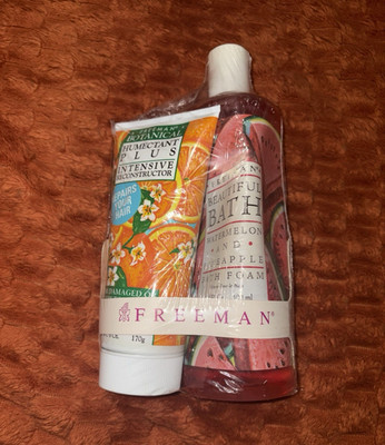 Vintage Freeman Botanical Hair Reconstructor & watermelon & pineapple Bath Set.