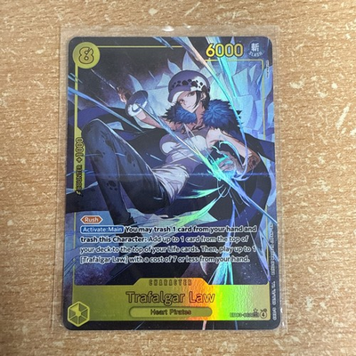 #ad One Piece CCG English Trafalgar Law SEC Alt Art EB03 062 NM Heroine Edition GBP 28.17