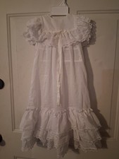 3B Vintage Bryan Baby Girl's Christening Gown Dress  Bonnet 6-9 Mo