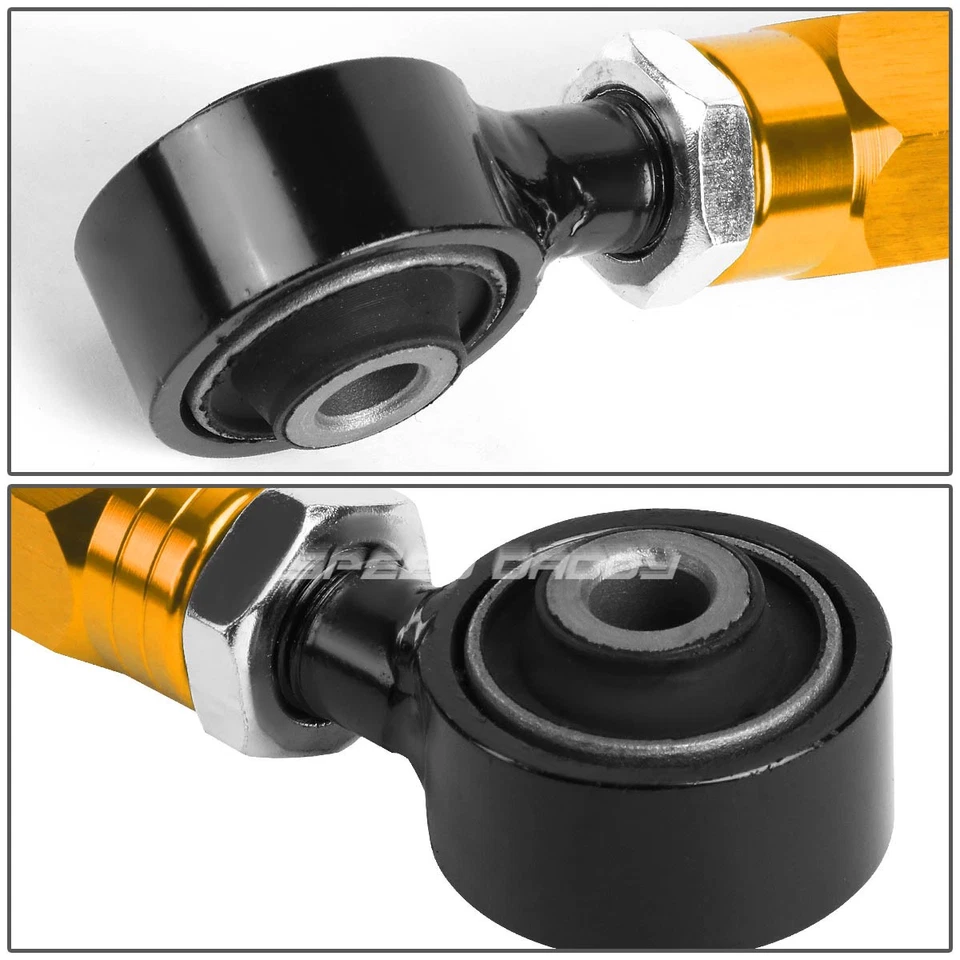 KIT BRAZO CONTROL INCLINABLE PUNTERA INFERIOR TRASERA AJUSTABLE PARA 88-00 CIVIC/CRX/CRX NARANJA Foto 4 de 4