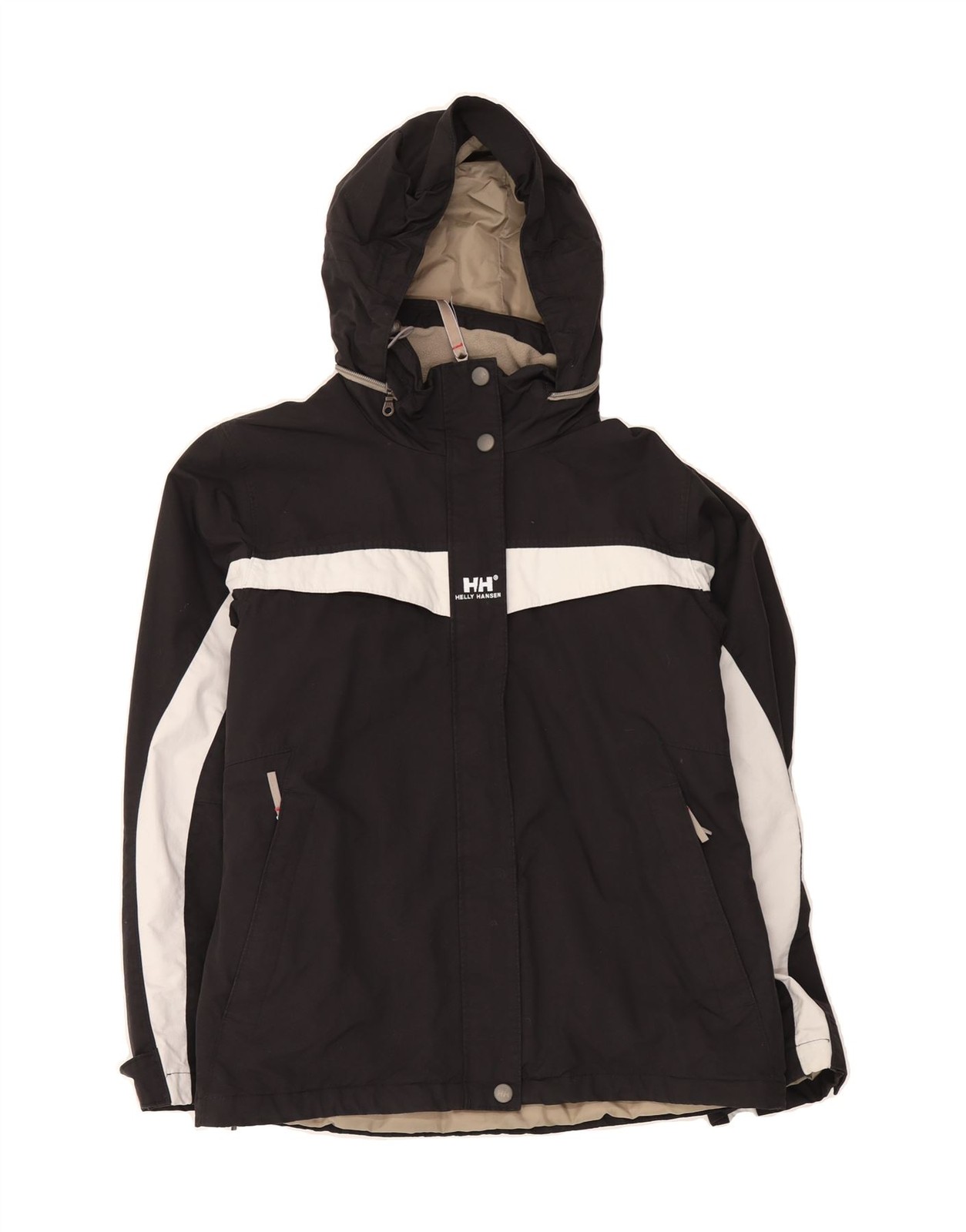 Chaqueta cortavientos HELLY HANSEN para mujer Reino Unido 16 grande negra bloques de color AS10