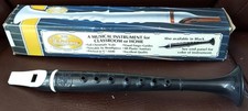 Flutophone Made by Trophy Music - Black Beginner Student Wind Instrument In Box