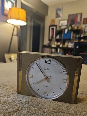 Seth Thomas Brass Clock Germany Mid-Century Modern MCM Parts Only 5'' Vintage