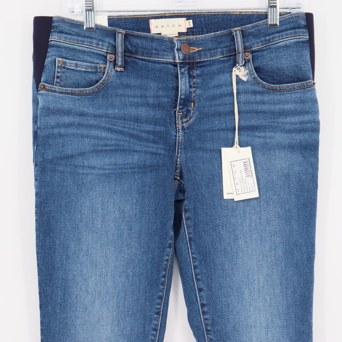 Hatch The Slim Maternity Jean Size 29 Indigo Under Belly Slim Leg