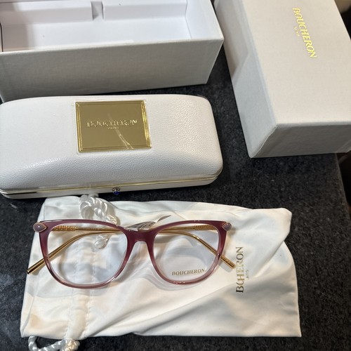 BOUCHERON BC00830 eyeglasses for women new with tags and box Rose Gold Pink