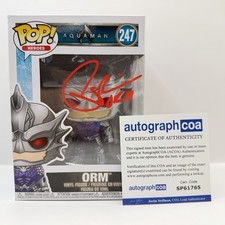 Patrick Wilson Signed Orm With Character Name Funko Pop Aquaman ACOA