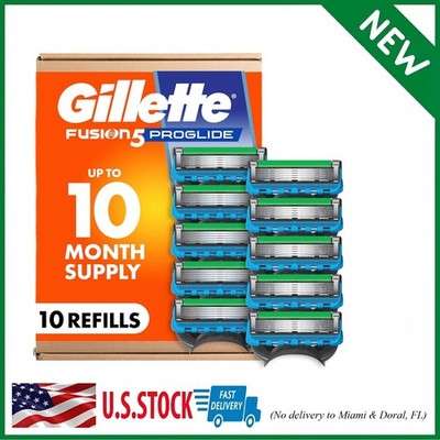 Razor Refills Gillette Fusion5 ProGlide 10 Count Cartridges FlexBall Handle