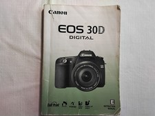 Canon EOS 30D Digital Camera Instruction Book / Manual / User Guide In English