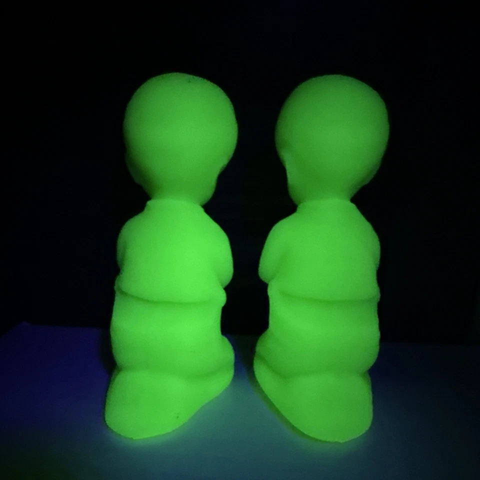 Estatuillas de vidrio natillas de uranio Fenton de colección 2 niños rezando ¡USADAS EN EXCELENTE ESTADO! Foto 3 de 4