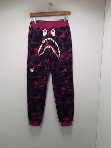 Bathing Ape Bape size A Sweatpants M Color Camo Purple NWT Size XXS