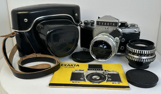EXAKTA TL VX1000 Camera w/35mm f2.8 Steinheil Munchen Auto Quinaron Lens