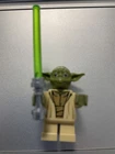 Lego Star Wars Minifigure Jedi Master Yoda Olive Green, Lightsaber