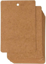 Gift Tags - Blank Paper Tags for Retail  Crafting - Prepunched Hole  Twine Str
