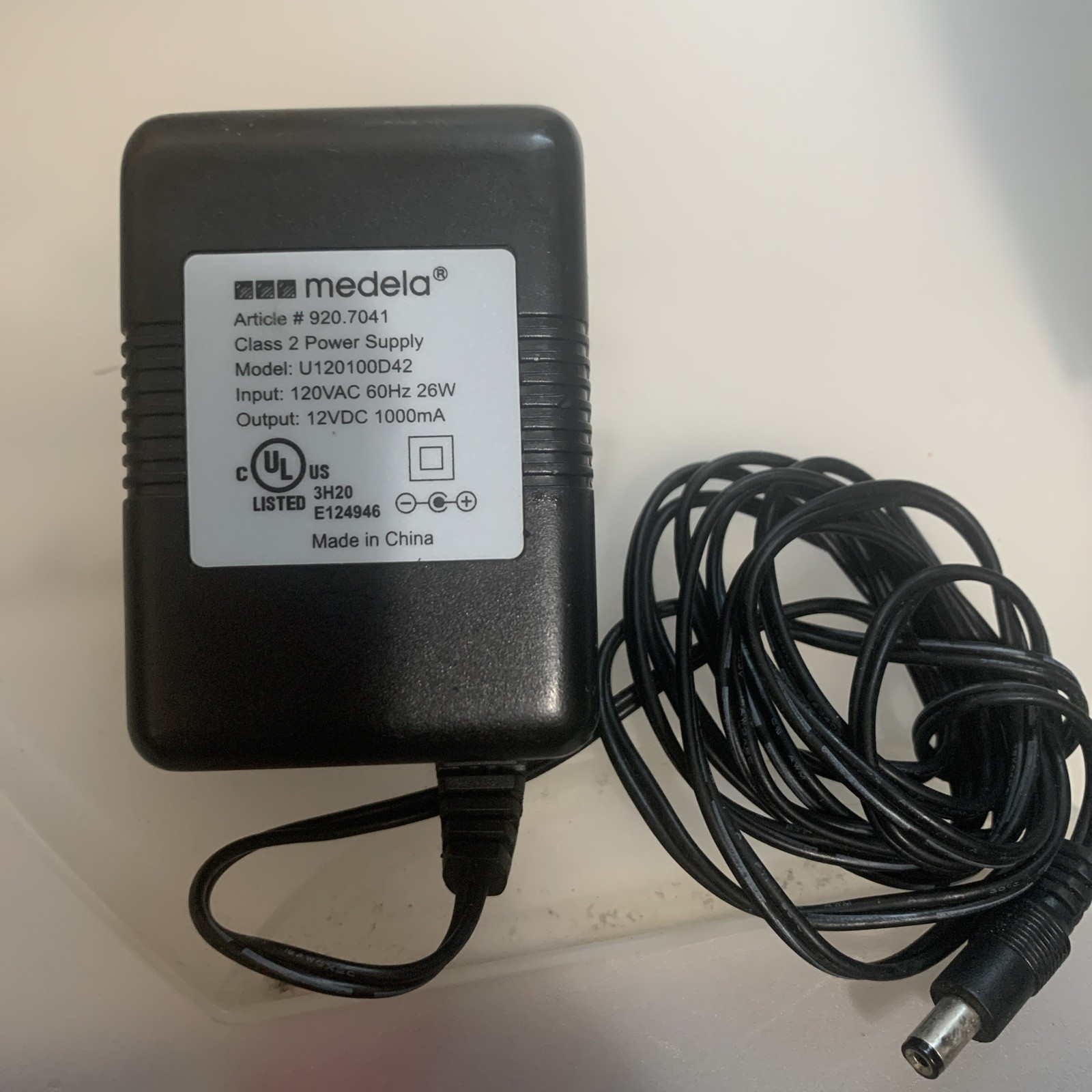 MEDELA Breast Pump 12V Power Adapter 920.7041 U120100D42 Replacement Supply-image