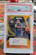 2023 Prizm International Gold 5/10 Richard Hamilton Detroit Pistons 🔥🔥 Auto! 