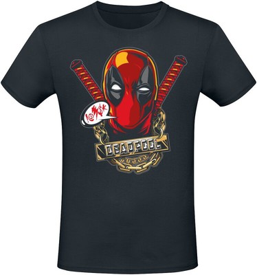 Deadpool T-Shirt Herren Gangster schwarz