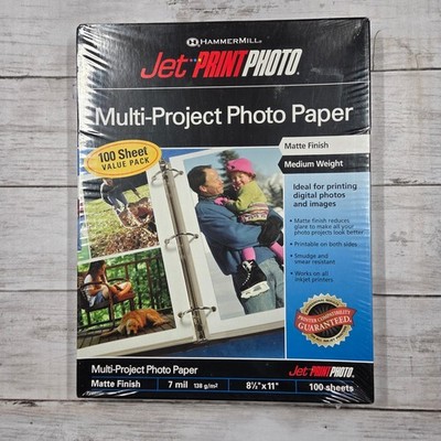 Hammermill Jet Print Photo Paper Matte 8.5x11 100ct 7mil 11043-0 Inkjet Paper