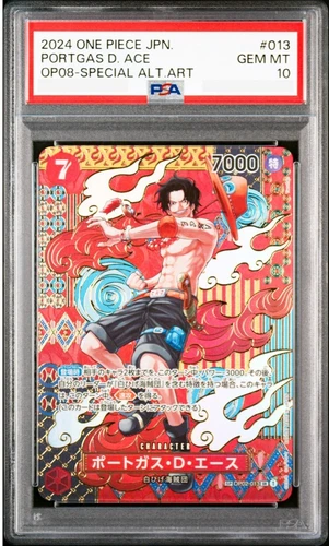 PSA 10 Portgas D. Ace SP Alt Art OP02-013 SR Two Legends Japanese 2024 JAPAN