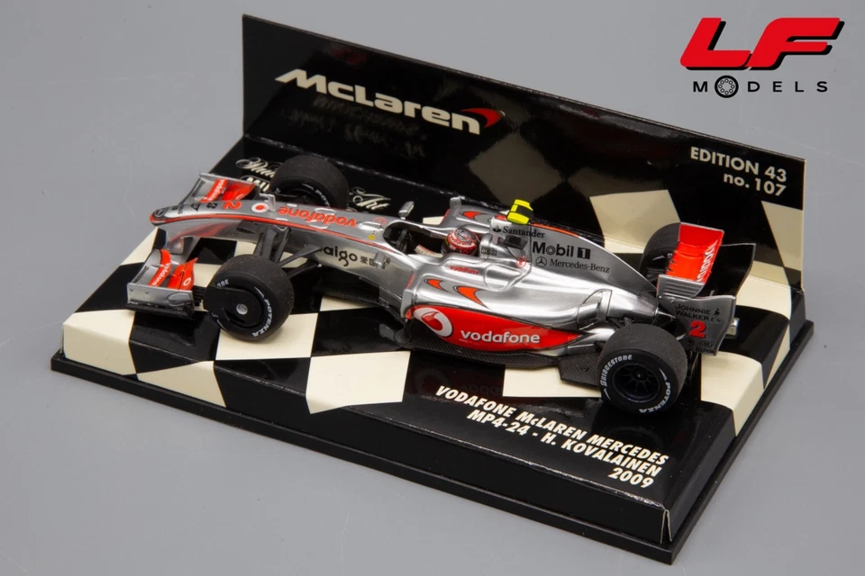 1:43 Vodafone McLaren Mercedes MP4/24 H. Kovalainen 2009 - Minichamps - Immagine 2 di 3