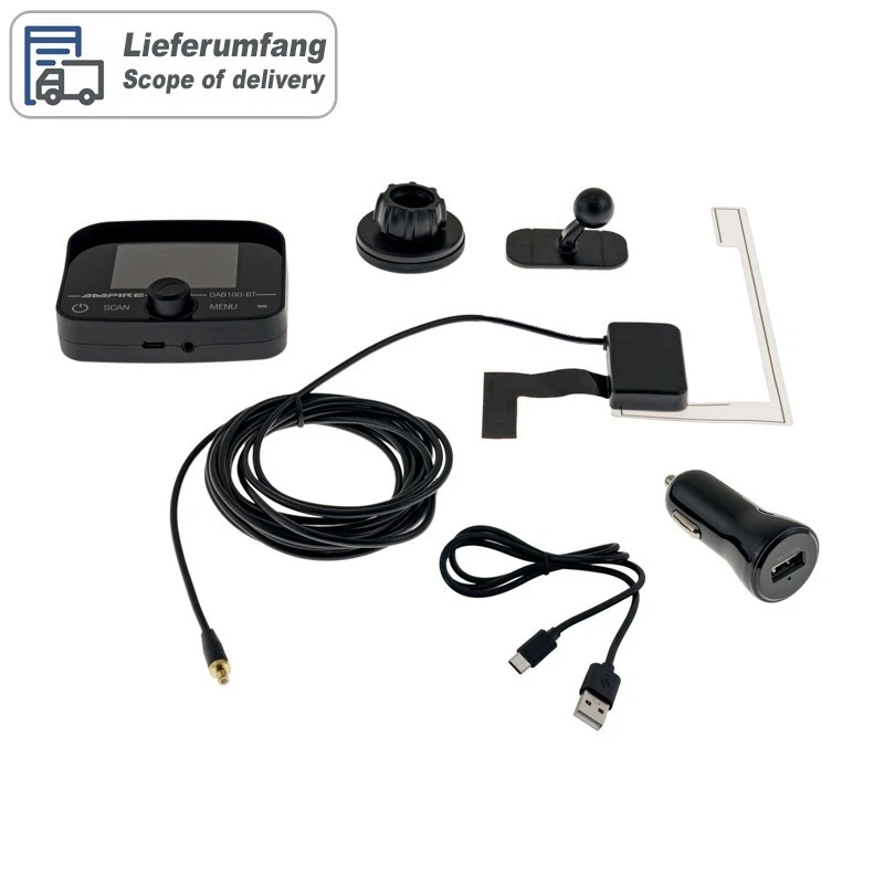AMPIRE DAB 100-BT DAB Empfänger inkl Freisprech   Neu von More dB Car Audio - Bild 4 von 4