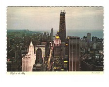 High in the sky John Hancock Center vintage postcard unposted