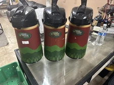 Lot of 3 Stainless Steel Airpots 2.2 Liter With Handle Pump Coffee Dispenser NSF