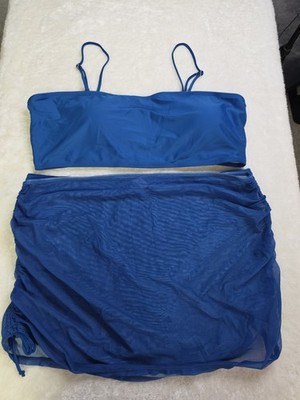 Shien New 4XL Womens Bikini With Sheer Skirt