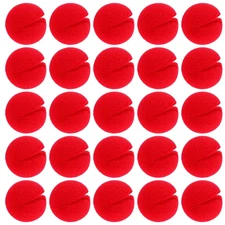 25 Pcs Red Clown Noses Cosplay Noses Foam Circus Noses for Halloween Christmas C