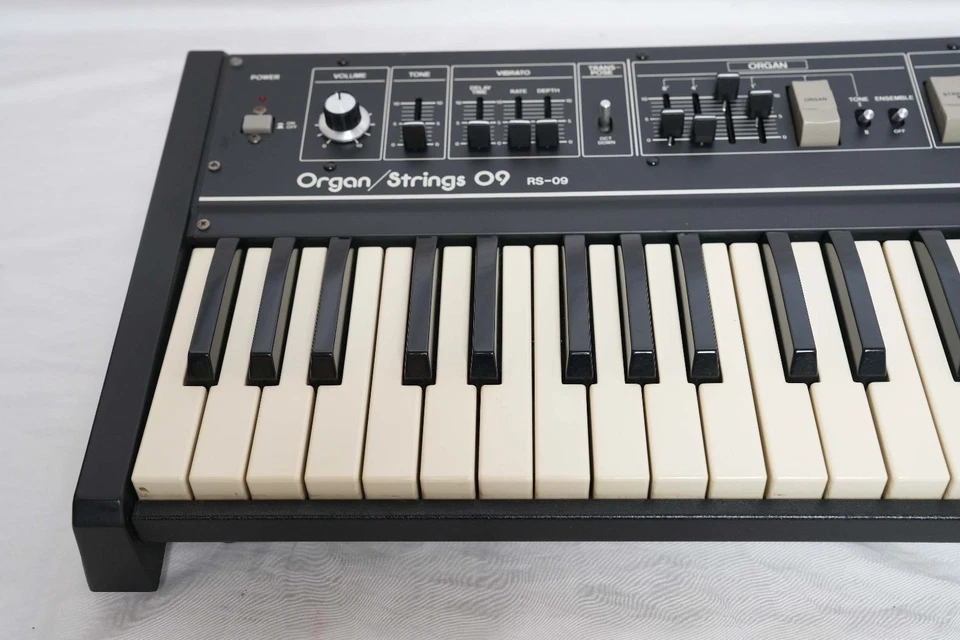 Roland RS-09 String Organ Synthesizer Black Tested Working w/ original case - Image 2 of 4
