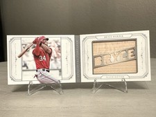 2016 Panini National Treasures Bryce Harper Bat Relic Booklet /10 SSP “BRYCE”