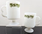 2 Corning Corelle Spring Blossom Mug Set Vintage Crazy Daisy Retro Cup Pyrex Lot