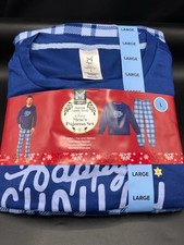Members Mark XL Holiday Family Sleep Shirt  Pant Pajama Set HAPPY CHALLAH DAYS