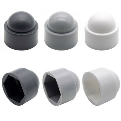 M5-M30 Black White Grey Plastic Dome Nut Protection Cap Covers Bolt Safety Cover