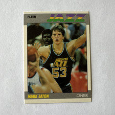 Fleer 1987-88 Fleer Mark Eaton Utah Jazz #32 Base Set Basketball Card