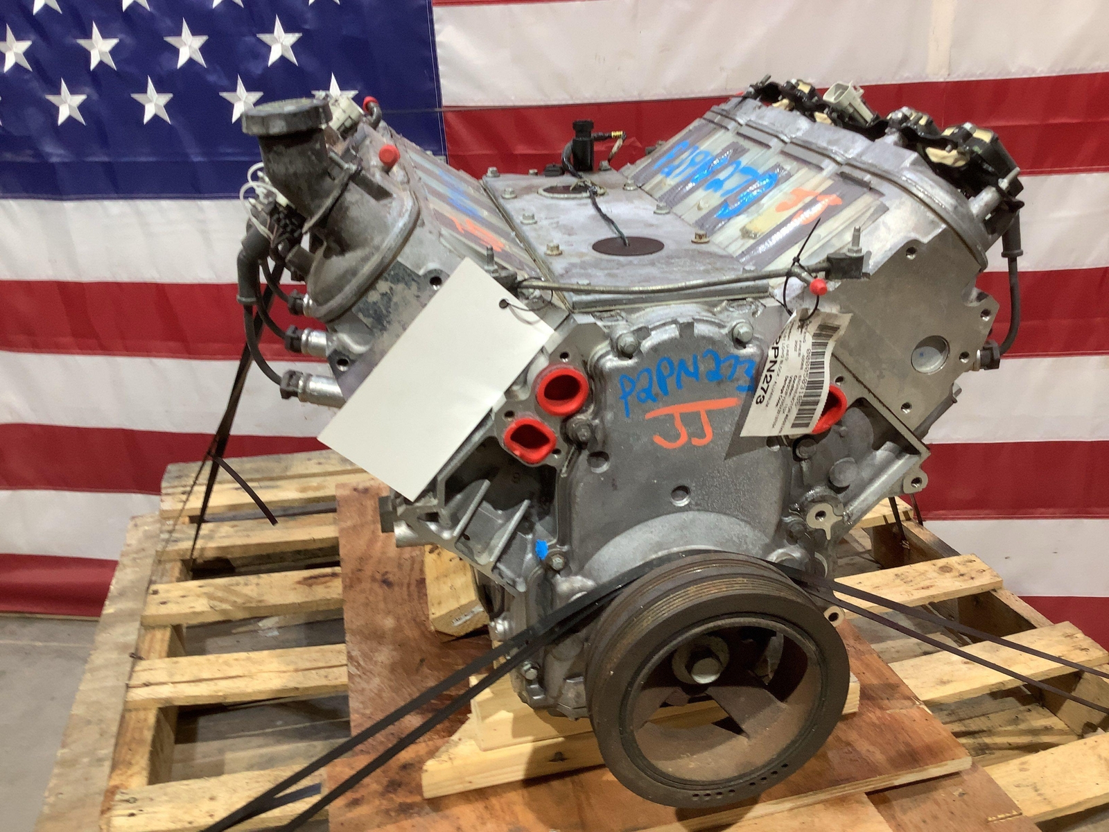 0102 Pontiac Firebird 5.7L LS1 Aluminum Engine Long Block & Heads W