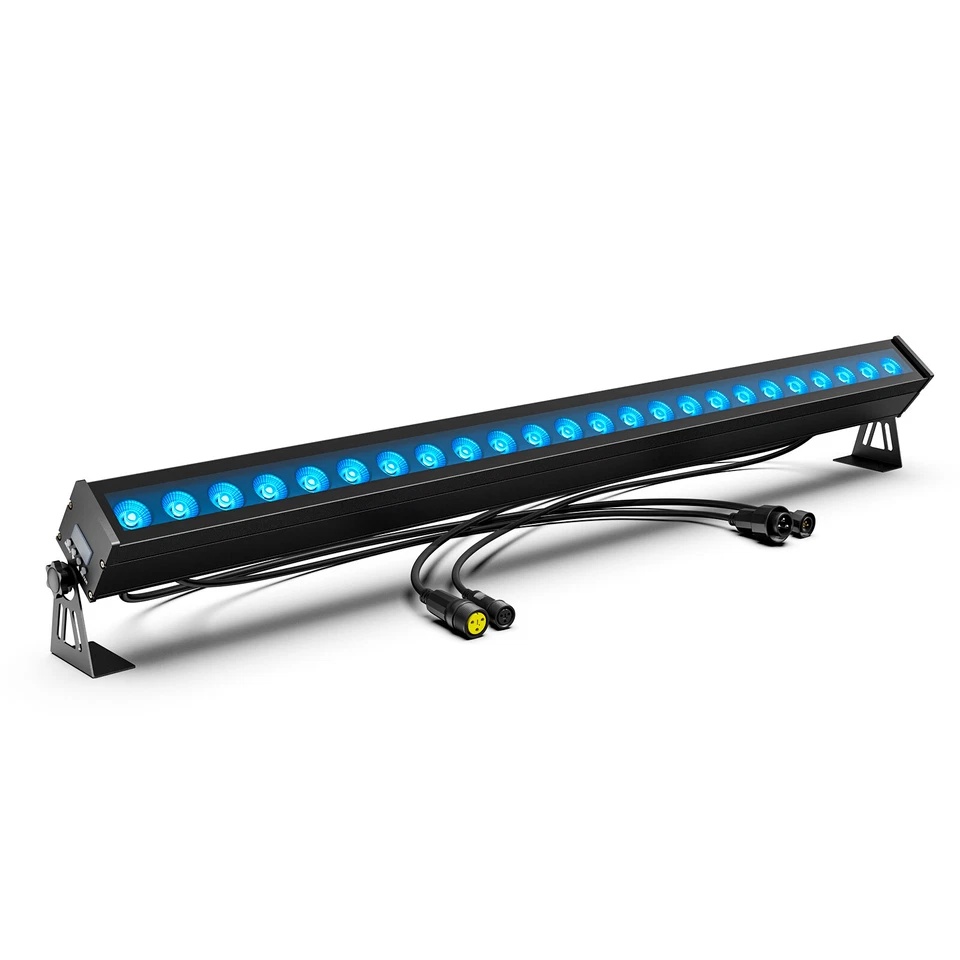 24LED Waterproof Wall Wash Light 192W DMX RGB Chase Light DJ Bar Club Lighting - Image 3 of 4