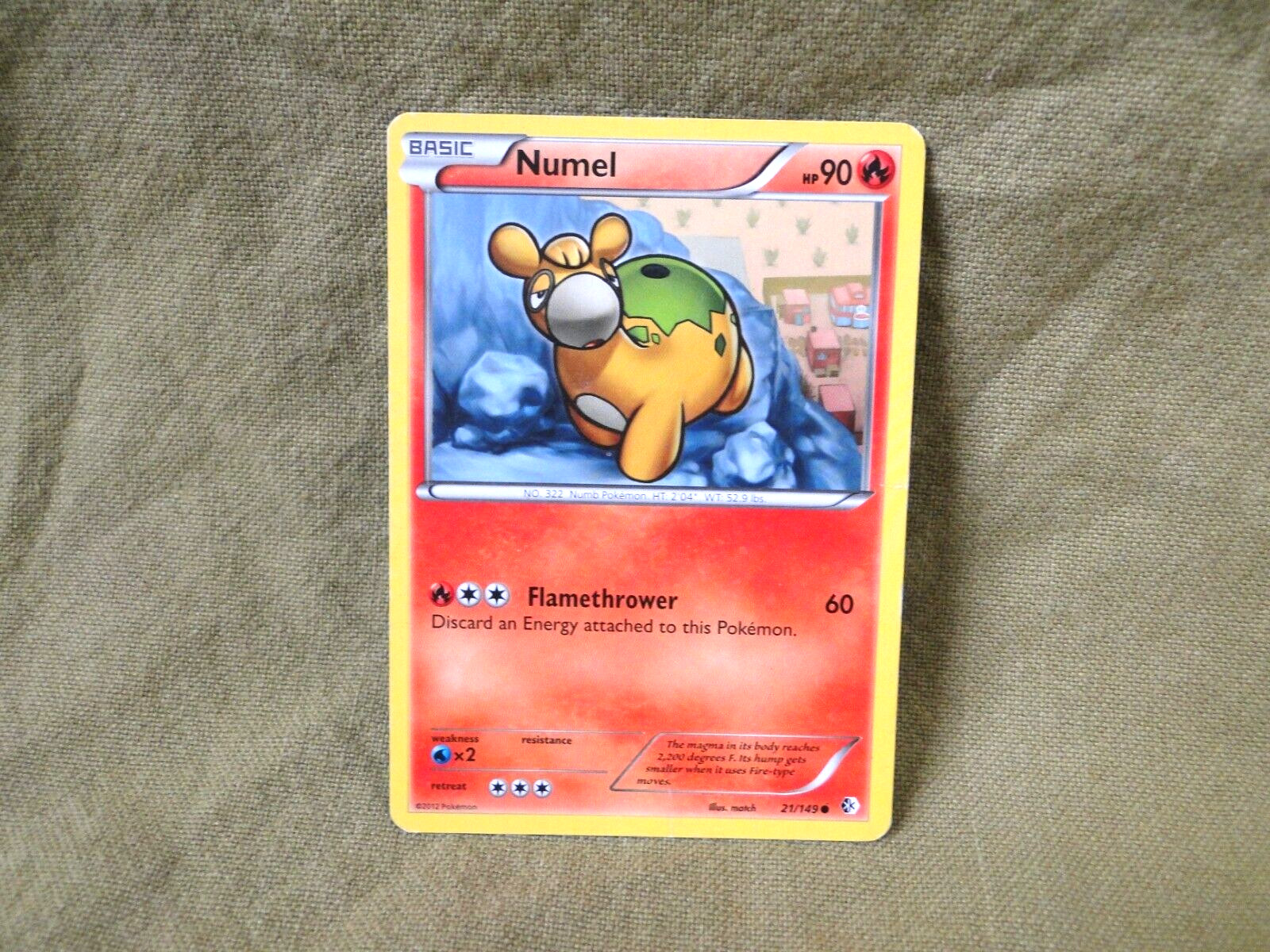 Pokemon Trading Card - Boundaries Crossed: Numel 21/149