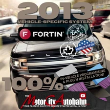 2013 Ford FLEX 100% PLUG'N Remote Start Kit. PHOTOS & YouTube Video.